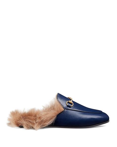 gucci loafers with fur women|gucci princetown sale.